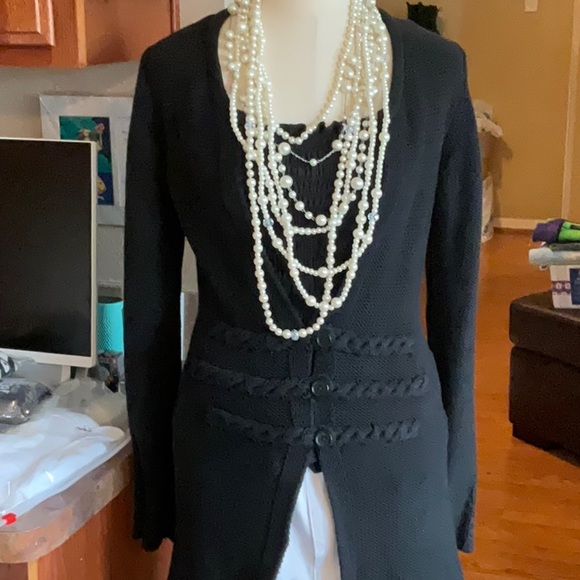 Max Studio Specialty Products Sweaters - M.S.S.P. Max Studio Long Black Cardigan XS, Preowned